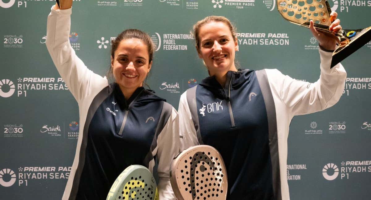 Paula Josemaría y Ariana Sánchez,las número 1 del mundo y ganadoras del título en Riyadh 2025. /RRSS PREMIER PADEL