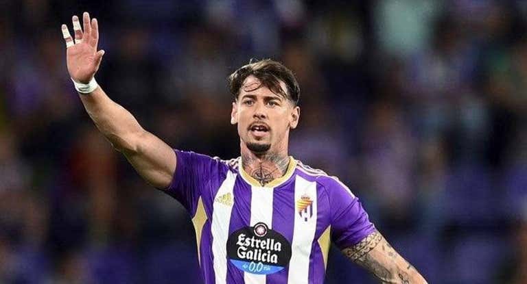 Luis Pérez, en un partido con el Valladolid.