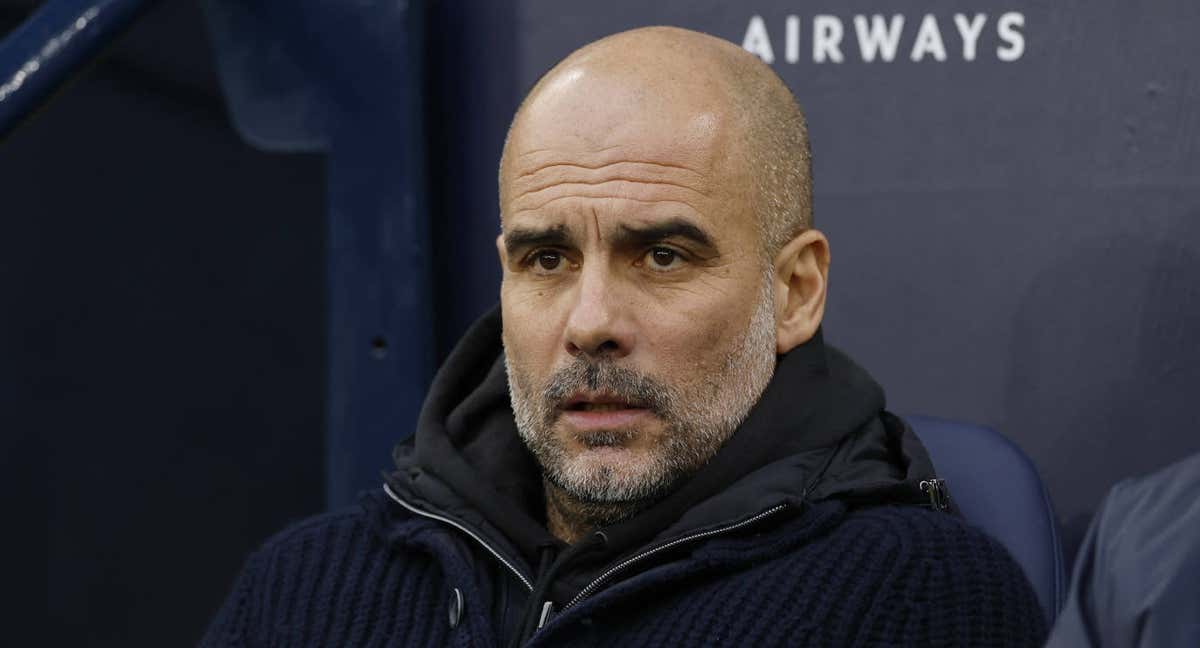 Guardiola, con el Manchester City./EFE