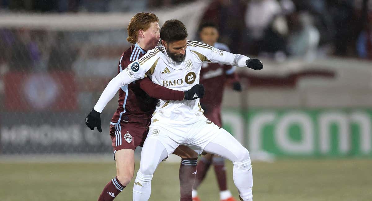 Olivier Giroud en el partido ante Colorado Rapids./AFP