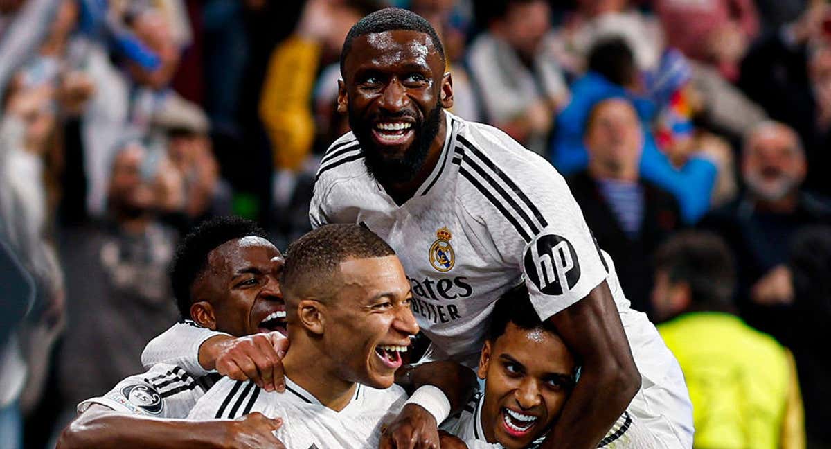 Los jugadores del Real Madrid, celebrando su triunfo ante el City./REAL MADRID