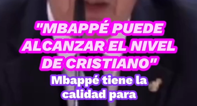 Ancelotti comentó en rueda de prensa que Kylian Mbappé podría llegar al nivel de Cristiano.