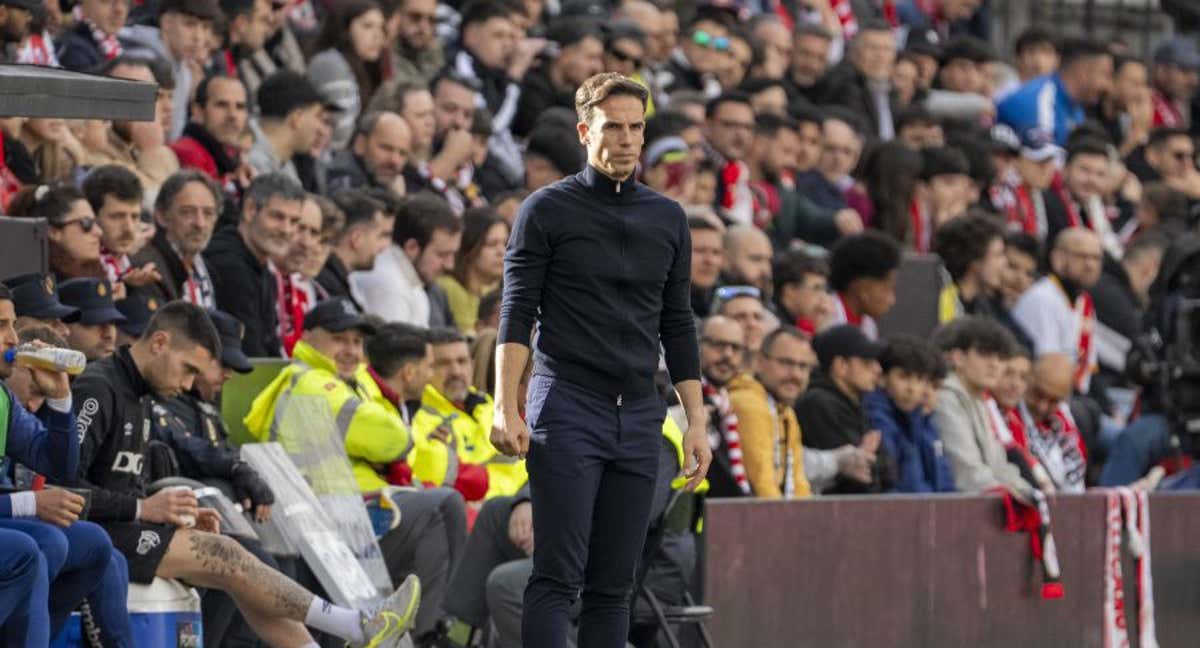 Iñigo Pérez, en el partido ante el Villarreal.