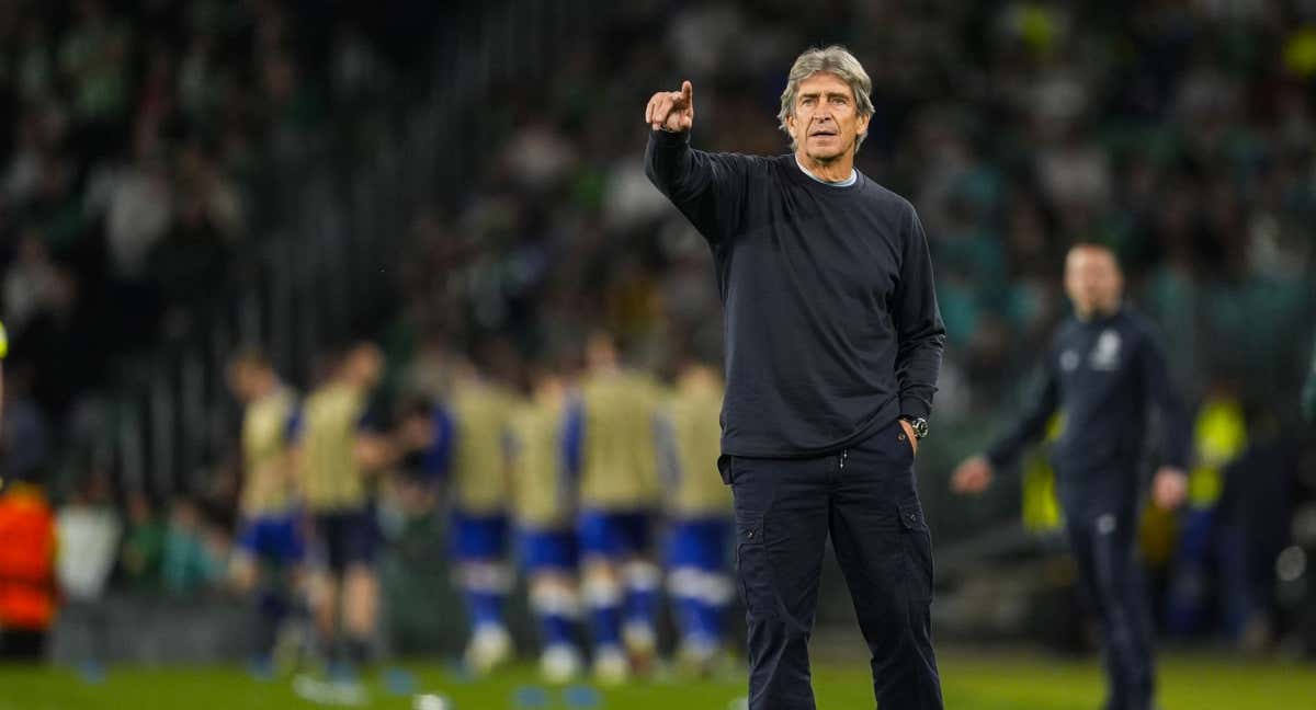 Pellegrini durante el Betis-Gante./EP