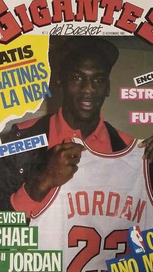 Portada de Gigantes con Michael Jordan. Gigantes