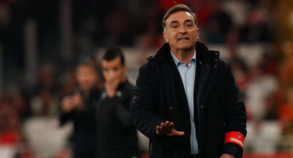 Carlos Carvalhal, en un partido con el Braga. /REUTERS