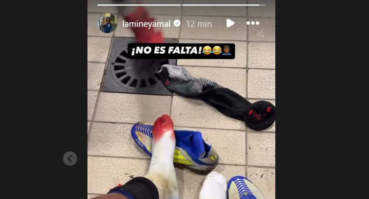 Mensaje en Instagram de Lamine Yamal.