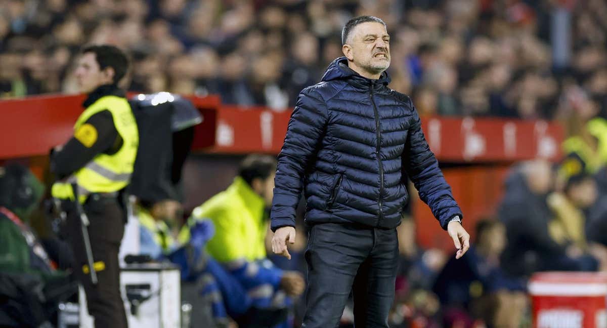 El entrenador del Sevilla, Xavier García Pimienta./EFE