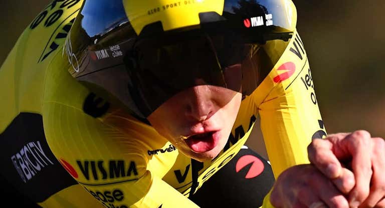 Jonas Vingegaard, este domingo en la última etapa de la Vuelta al Algarve.