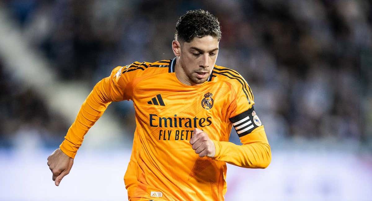 Fede Valverde, con el Real Madrid./TW FEDE VALVERDE