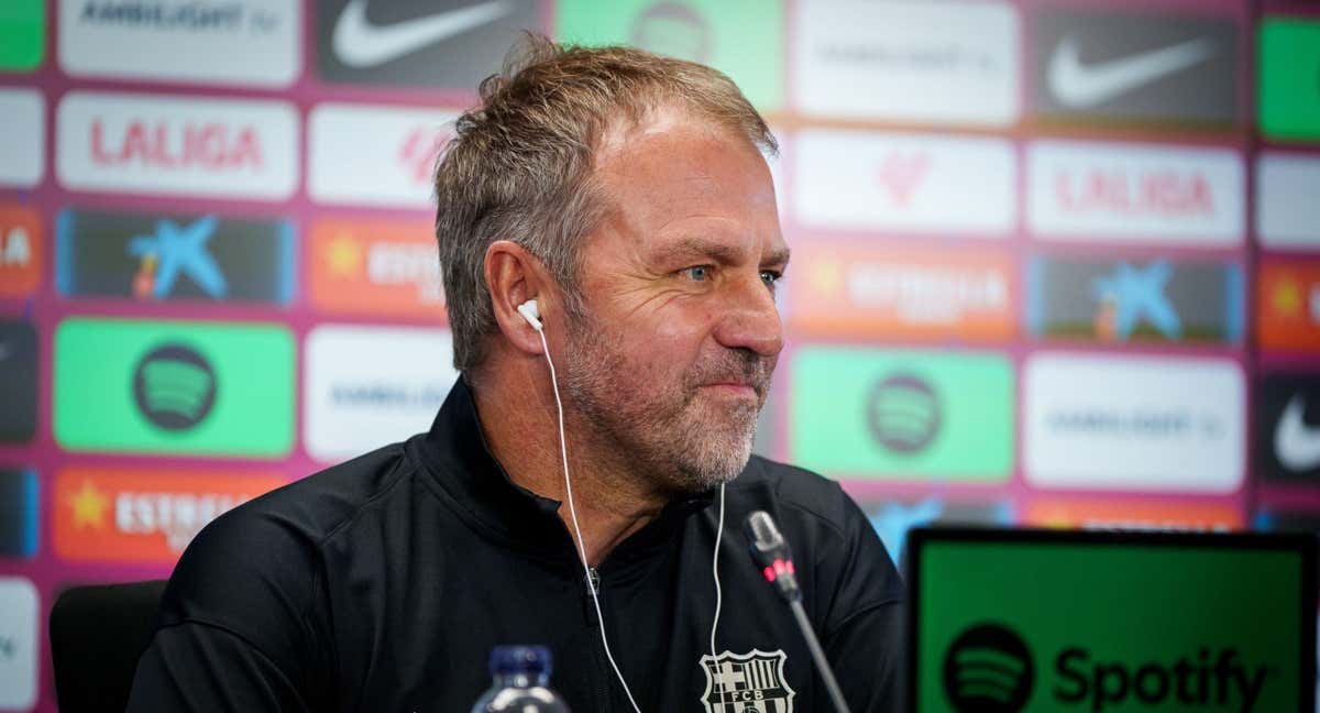 Hansi Flick, en conferencia de prensa. /@FCBarcelona