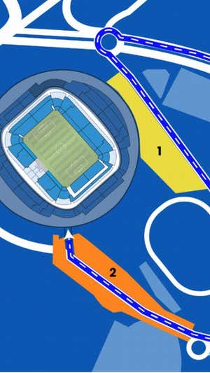 Recorrido para el recibimiento a la Real.  REAL SOCIEDAD