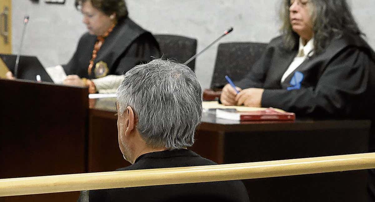 Mario López durante el juicio en la Audiencia de Bizkaia./Efe