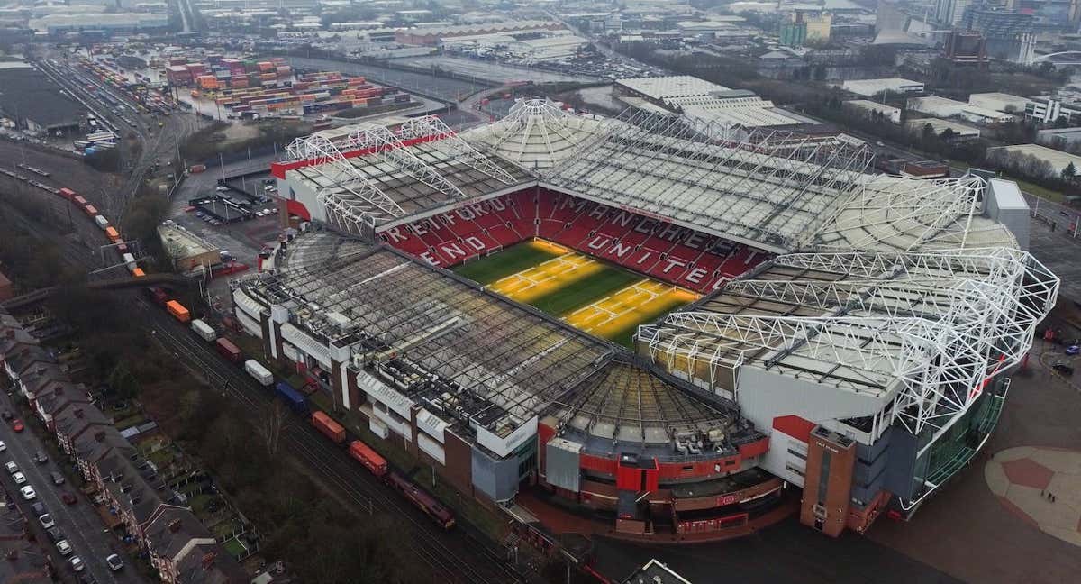 Las vistas de Old Trafford en un plano aéreo./EFE