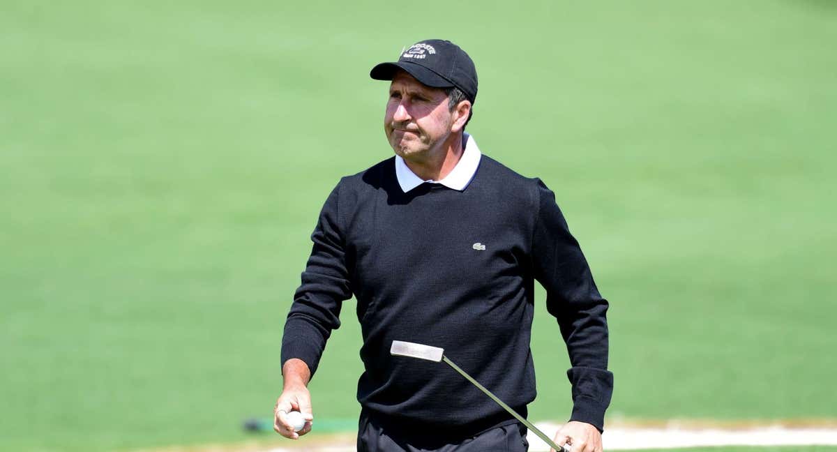 José María Olazabal durante el Masters de Augusta en 2017. /AFP