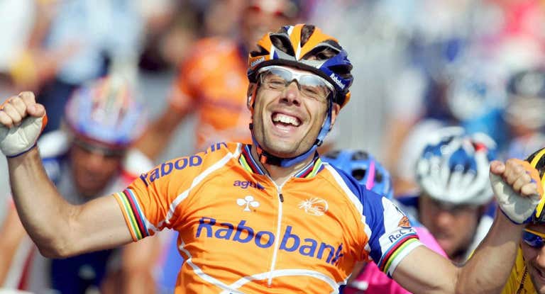 Óscar Freire corrió en el Rabobank, antecesor del actual Visma, entre 2003 y 2011.