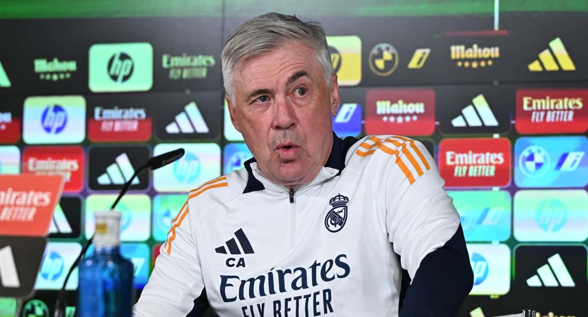 Carlo Ancelotti, en rueda de prensa./Agencias