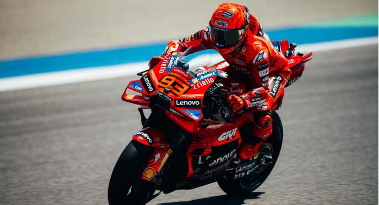Marc Márquez en el viernes de Buriram.