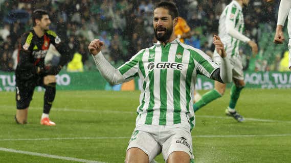 Isco celebra su gol ante el Real Madrid./EFE