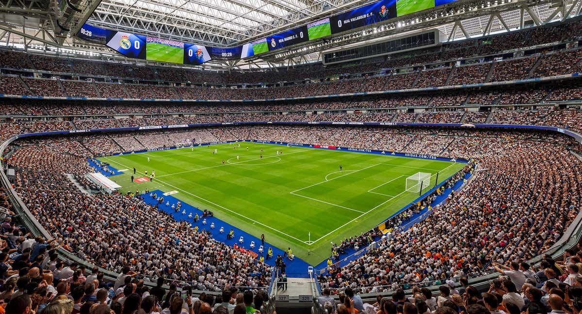 El estadio Bernabéu durante el Real Madrid-Valladolid./Real Madrid CF