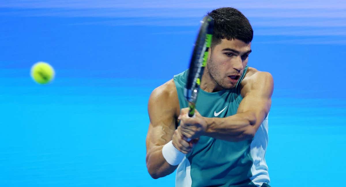 Carlos Alcaraz, defensor del título en Indian Wells 2025 y núnmero 3 del mundo. /REUTERS