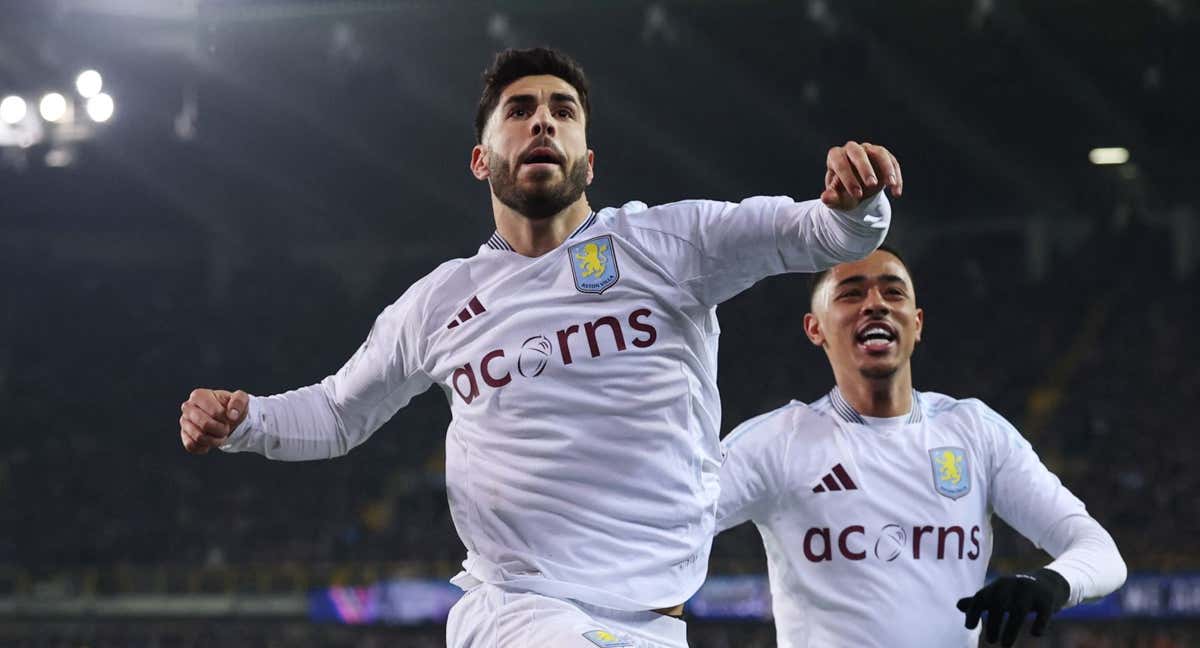 Marco Asensio celebra su gol al Brujas./REUTERS