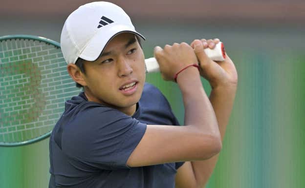 Learner Tien, durante un entrenamiento en Indian Wells.  Jayne Kamin-Oncea-Imagn Images