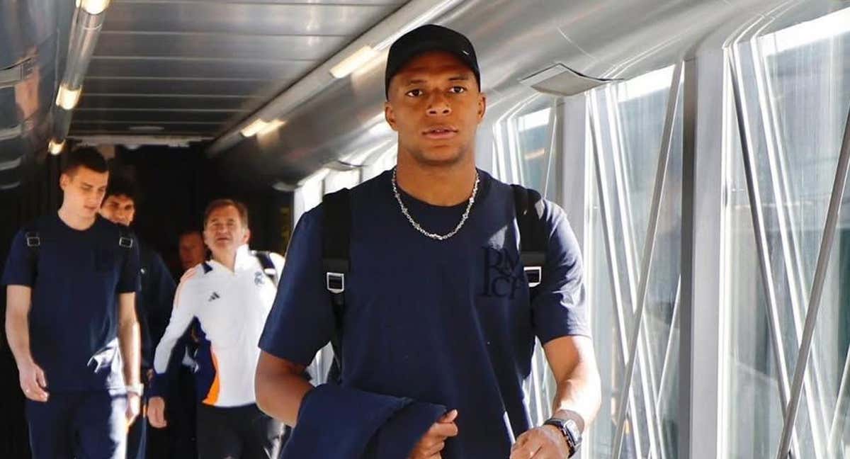 Mbappé, durante un viaje con el Real Madrid./Real Madrid CF