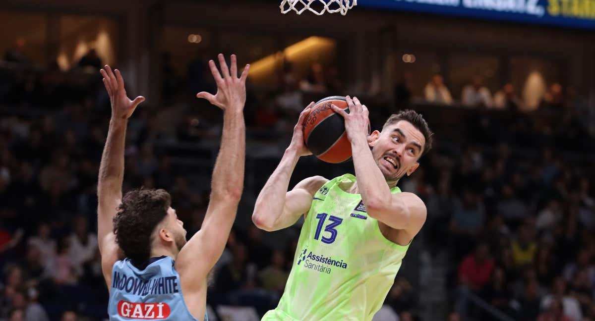 Tomas Satoransky, durante el partido ante el ALBA Berlín. /FCBBASKET