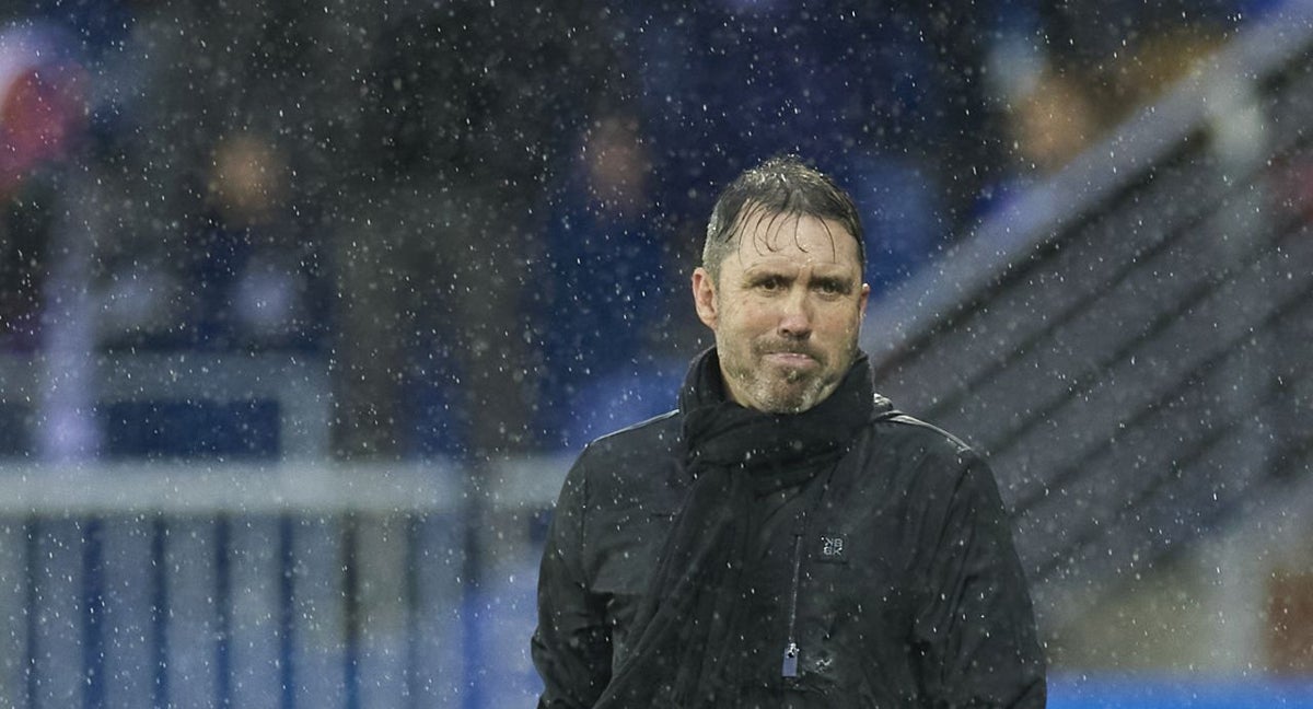 Coudet, en el partido ante el Villarreal.