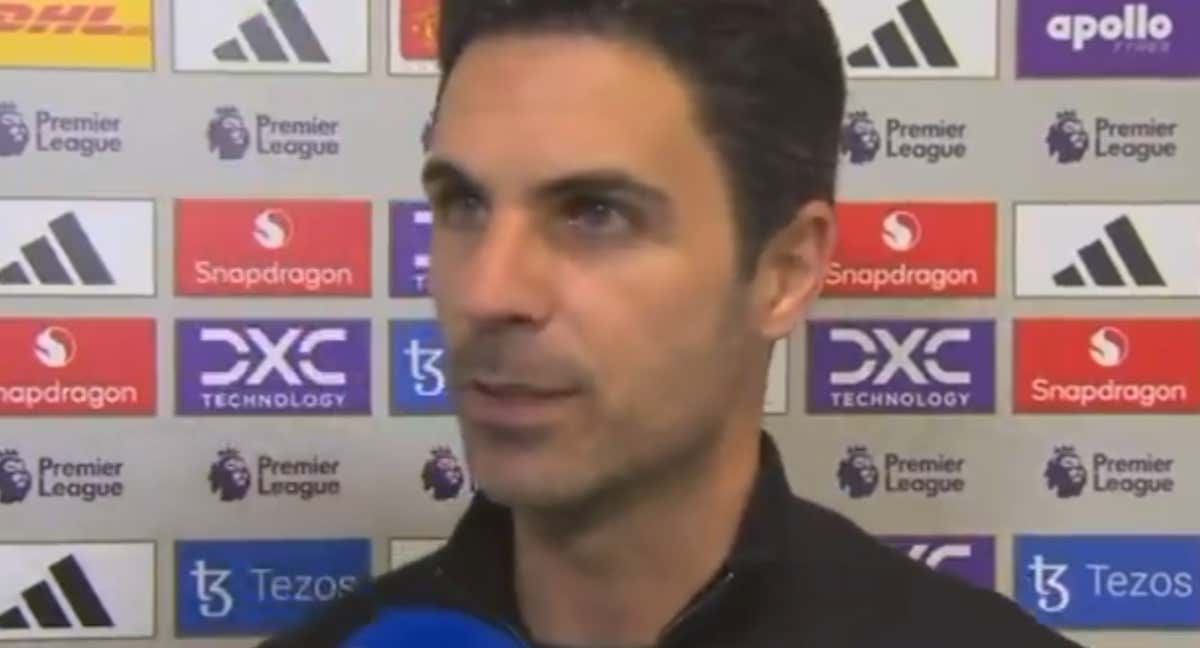 Mikel Arteta, durante la entrevista con Sky Sports./Sky Sports