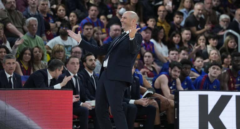 Joan Peñarroya, en el partido de hoy ante Tenerife.