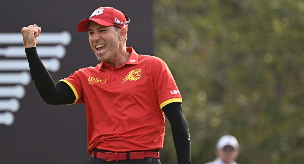 Sergio García celebra su título en Hong Kong /REUTERS