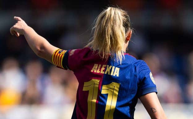Alexia Putellas ante el Valencia.  FC BARCELONA FEMENINO