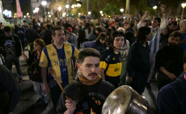 Imagen de las protestas en Argentina. Efe