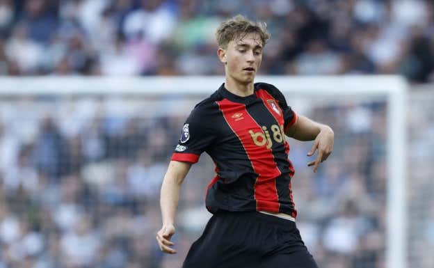 Dean Huijsen, con la camiseta del Bournemouth esta temporada.  GETTY