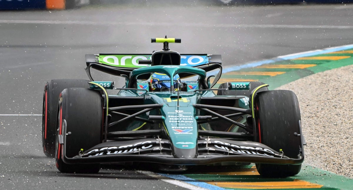 Alonso, rodando en Albert Park.