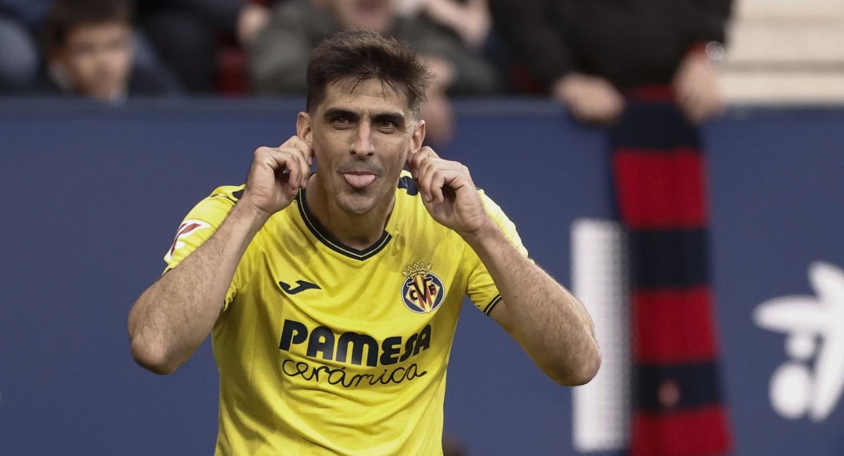 Gerard Moreno celebra un gol.