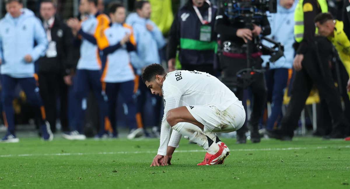 Jude Bellingham recupera fuerzas durante el Villarreal - Real Madrid./EP