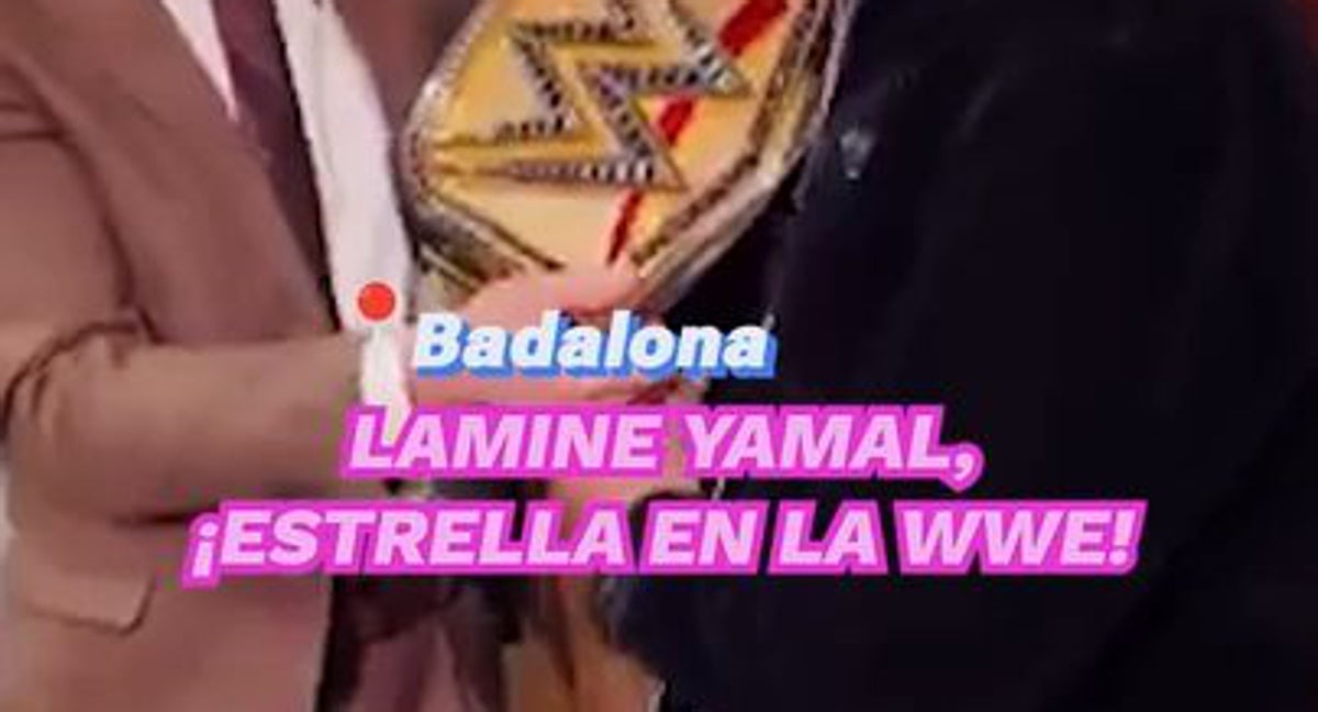 El jugador del Barça acudió al show de Smackdown celebrado en Badalona y no pasó desapercibido…