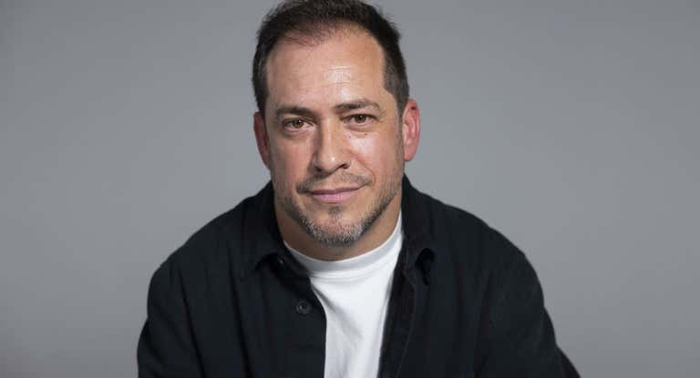 Juan Manuel Montilla 'El Langui', en la redacción de Relevo.