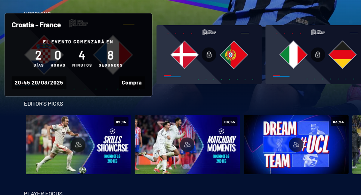 La UEFA empieza a cobrar por los partidos de la Nations League que antes ofrecía gratis