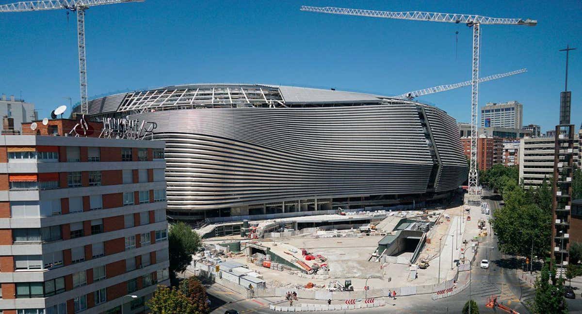 El Bernabéu, en su etapa de obras./REAL MADRID