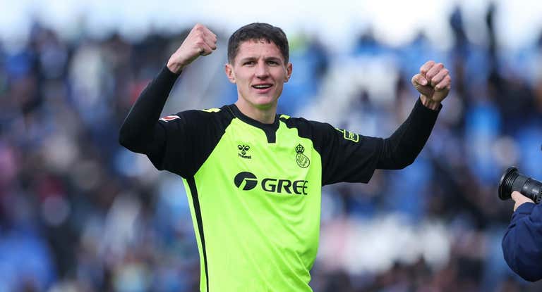 Sergi Altimira celebra la victoria del Betis en Leganés.