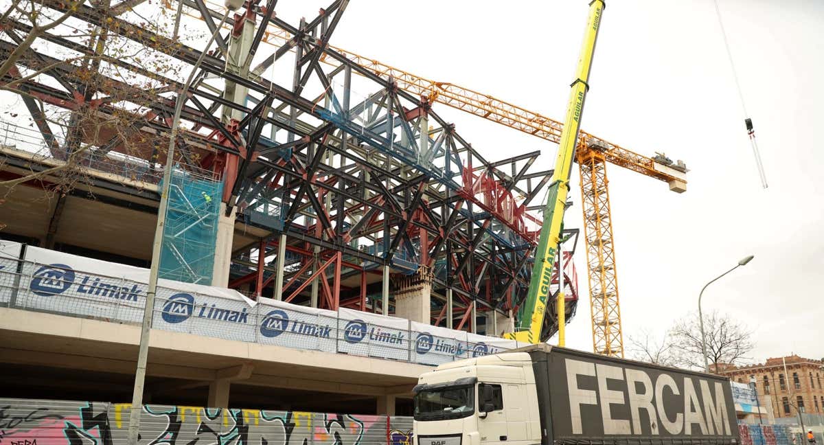 El estado del Camp Nou durante este mes de marzo.