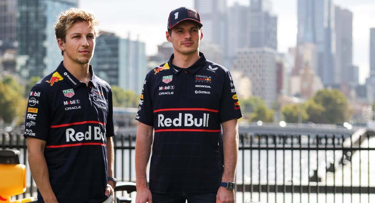 Max Verstappen y Liam Lawson en Australia.