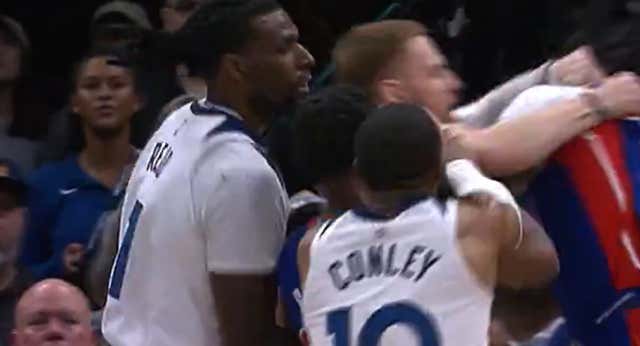 ¡A empujones y puñetazos! Batalla campal entre Pistons y Timberwolves con siete expulsados y Pablo Prigioni implicado