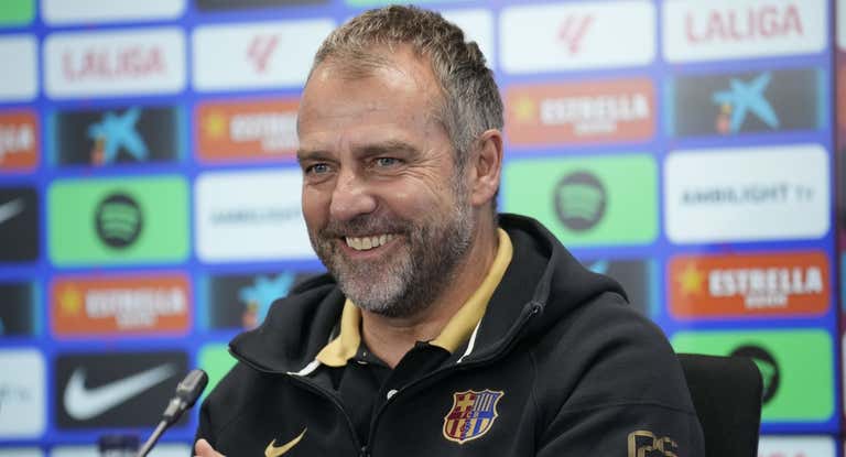 Hansi Flick, en conferencia de prensa.