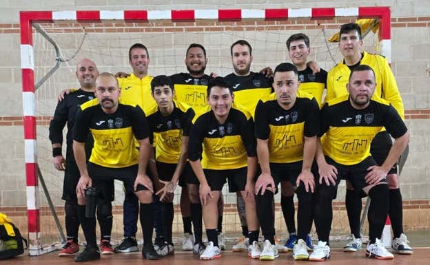 El CD Torija FS 'B', en un partido de la de la Liga Provincial de Fútbol Sala de Guadalajara.  CLUB DEPORTIVO TORIJA