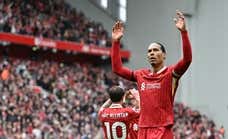Una delicatessen del renovado Salah deja al Liverpool a dos triunfos de la Premier League